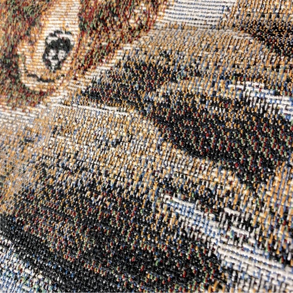 Vintage Mohawk Home Bear Tapestry Throw Blanket W Fringe - Picture 7 of 15